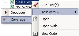 Code Coverage mit TestDriven.NET